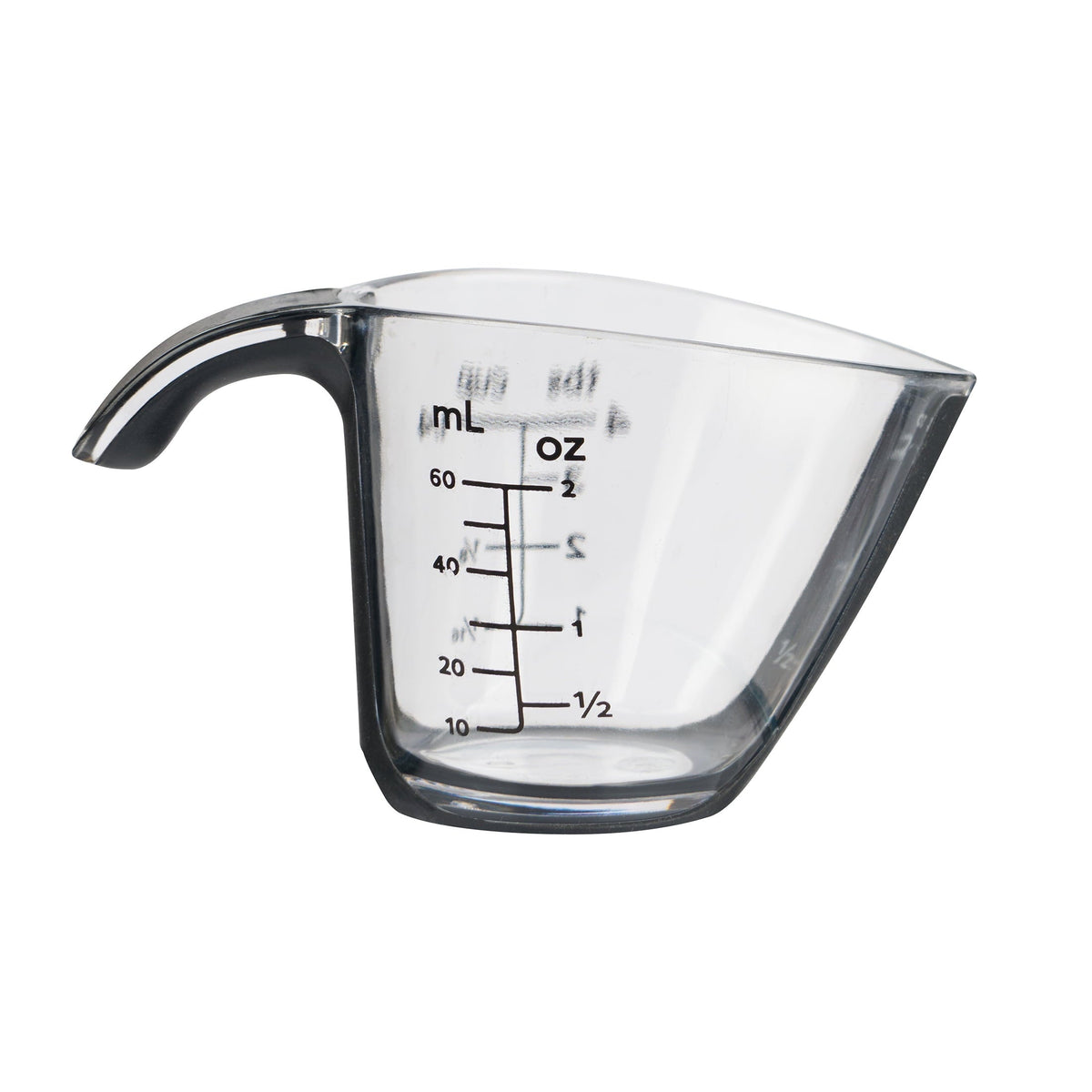 Mainstays 1/4C Plastic Mini Measuring Cup, Black/Transparent - Image 2