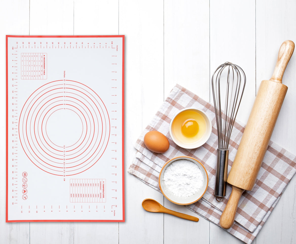Mainstays Reusable Silicone 24"x 18" Pastry Mat with Measurements - Image 5